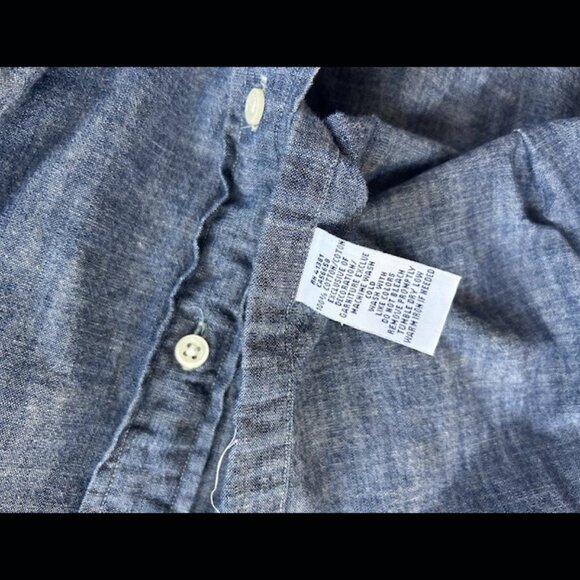 Ralph Lauren Men's Blue Button Down Shirt - Large - Picture 4 of 4